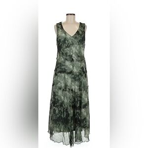 Vera Wang Forest Green Midi Dress
